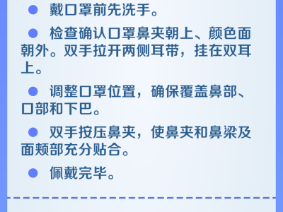 假期出行 正確佩戴口罩有效預防呼吸道疾病